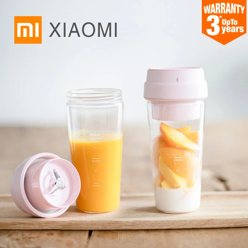 

XIAOMI MIJIA 17PIN Star Fruit Cup Small Portable blender Juicer mixer food processor 400ML Magnetic charging 30 Seconds Of Quick