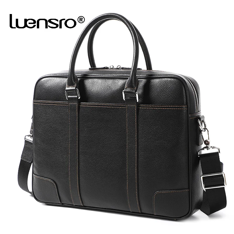2019 New Large Briefcase Famous Brand Genuine Leather Men Business Tote Work Bag Shoulder Laptop Briefcase Office Bags for Men 2019 New Large Briefcase Famous Brand Genuine Leather Men Business Tote Work Bag Shoulder Laptop Briefcase Office Bags for Men
