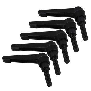 

M8 Male Thread Machinery Adjustable Handles Thread 32mm Long Shank 63mm Long Pack of 5