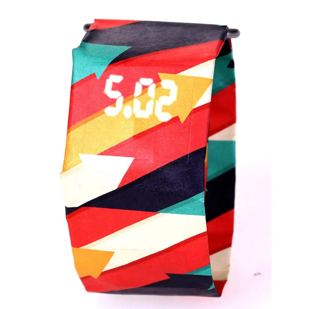 

Creative LED watch Men women Waterproof Tyvek Paper Strap Digital Watches Sport Watch Relogio Feminino couples Watch Men Student