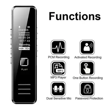 

Voice Activate Mini Digital Sound Audio Recorder Dictaphone MP3 Player Music Playing Professional Voice Activated