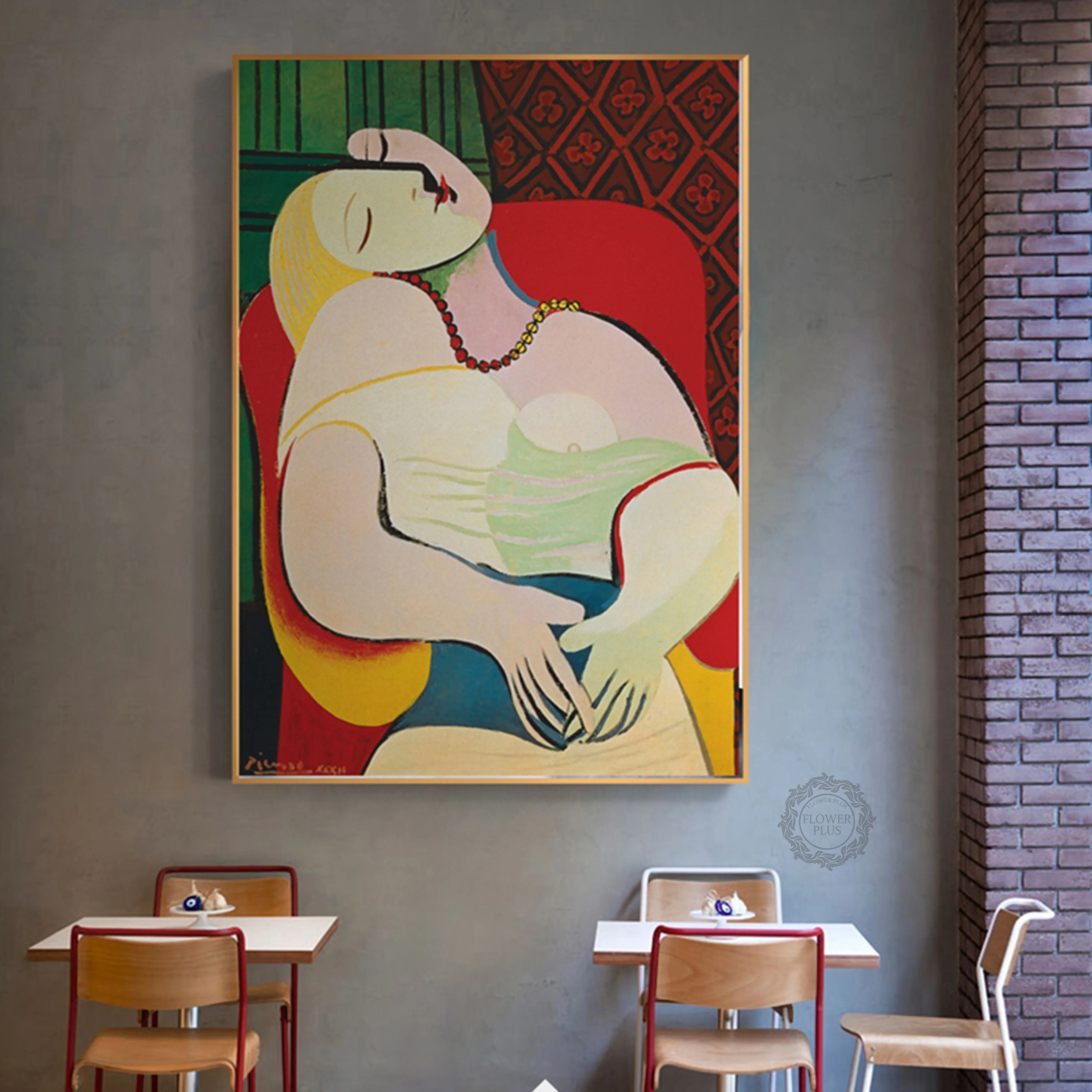 Picasso Sueno Mujer Lienzo Abstracto Pintura Arte Pared Cuadros