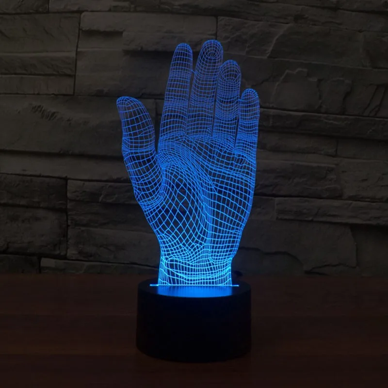 blue hand