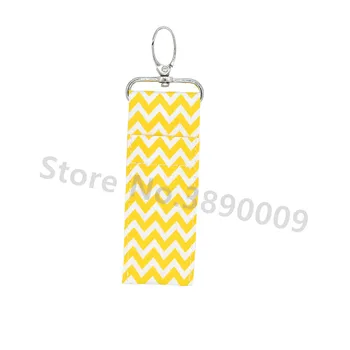 

36Pcs New Wave Stripe Lipstick Bag Pendant Cute Women's Keychain Fashion Pendant Handbag Purse Keyring Keychain