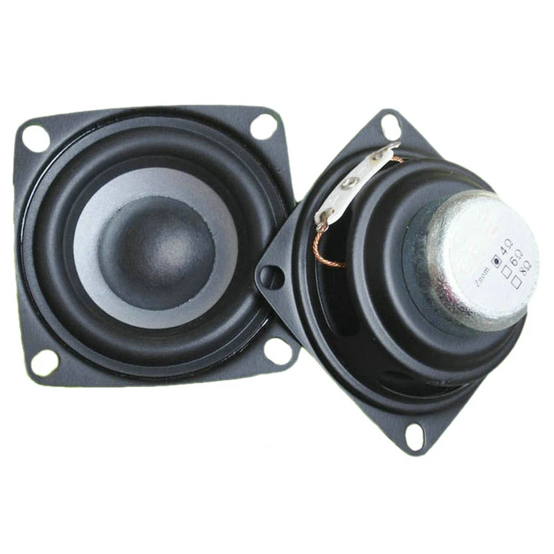 2pcs 2"inch 53mm full-range speaker Loudspeaker Cloth edge Bass 8ohm 8Ω 10W