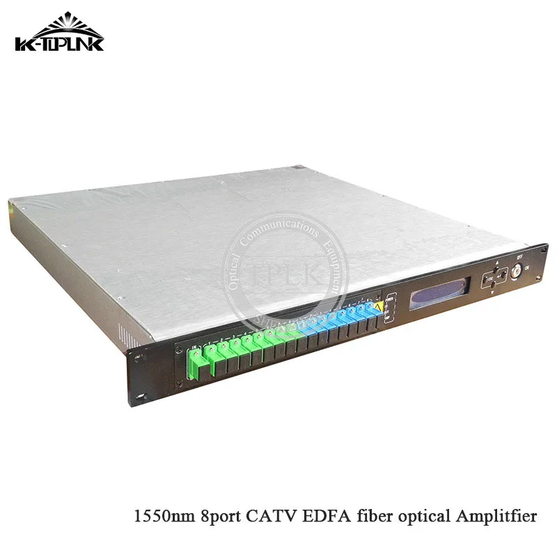 CATV EDFA Волоконно-оптический усилитель 1310/1490/1550 WDM 1550nm 1U/80 W 8port* 18dbm sc/apc, sc/upc оптический адаптер высокой мощности волоконно-оптический усилитель