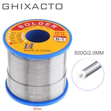 GHIXACTO 500g Оловянно-свинцовый припой проволока 0,5/0,8/1/2,0 мм 60/40 поток 2.0% расплава канифольное ядро припой проволока r& d