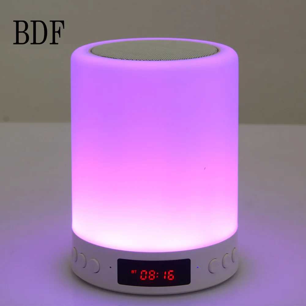 

BDF Speaker S66+ Portable Bluetooth Speaker Wireless Stereo Music Sound box with LED Time Display Clock Alarm Loudspeaker