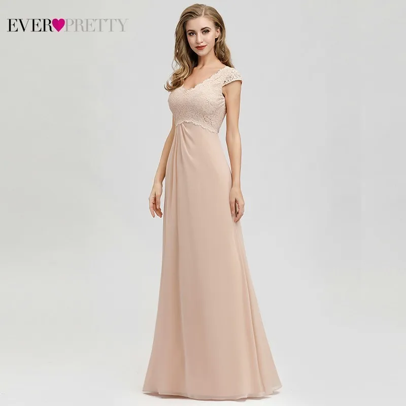 US $36.60 Ever Pretty Elegant Lace Bridesmaid Dresses ALine VNeck Cap Sleeve Blush Wedding Guest Dresses Ep07997bh Vestido Madrinha 2020