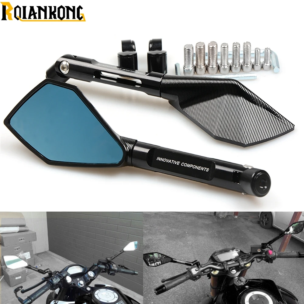 

Motorcycle Mirrors motorbike moto CNC Rearview side Mirror Aluminum for Yamaha MT01 MT02 MT03 MT07 MT09/Tracer MT10 MT25 / ABS
