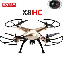 Syma X8HC 2.4G 4CH RC Quadcopter Helicopters Drones With Camera Automatic Hover And Headless Mode UAV Remote Control Toys