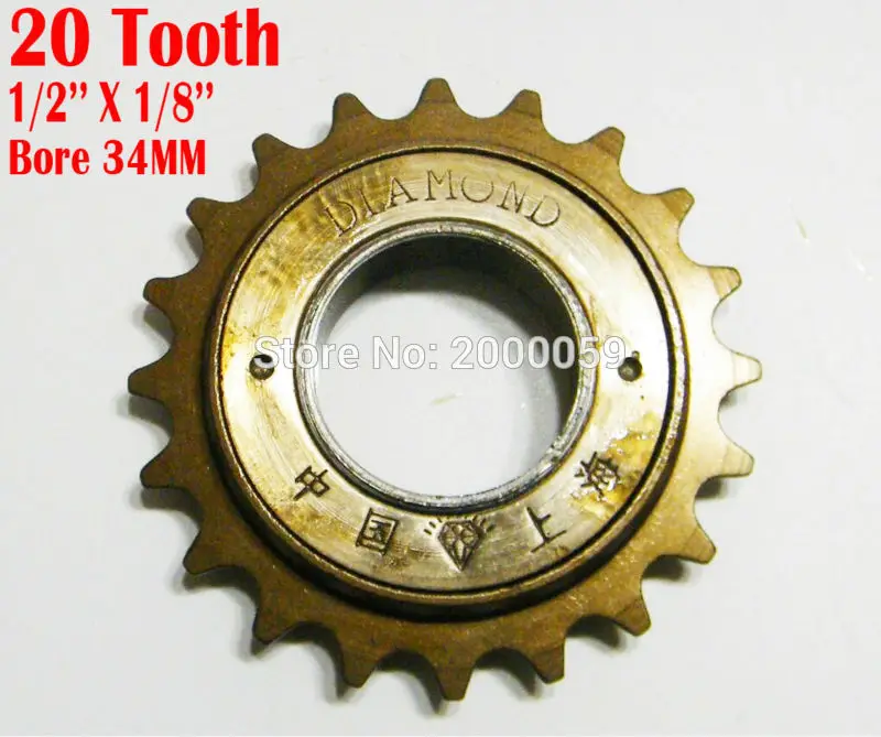 20 зубцов Велосипед маховик подходит 1/2 "x 1/8" цепь Звездочка COG 12,7x3x20 T циклов