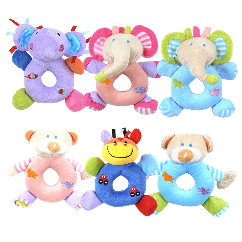 Погремушка в виде животного детские игрушки куклы мягкие игрушки для младенцев Детские игрушки для малышей