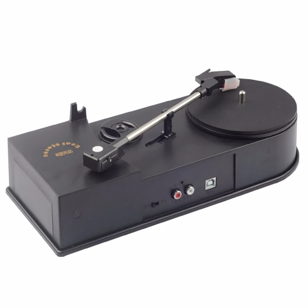 2017 New USB Portable Mini Vinyl Turntable Audio Player Vinyl Turntable to MP3/WAV/CD Converter without PC 33RPM EC260-PC audio-player : image 2017 New USB Portable Mini Vinyl Turntable Audio Player Vinyl Turntable to MP3/WAV/CD Converter without PC 33RPM EC260-PC audio-player