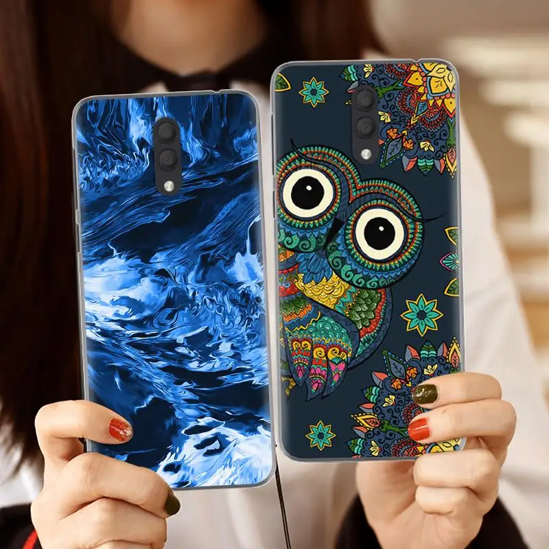 Мягкий чехол для телефона Alcatel 1X (2019) без отпечатков пальцев|Бамперы| |