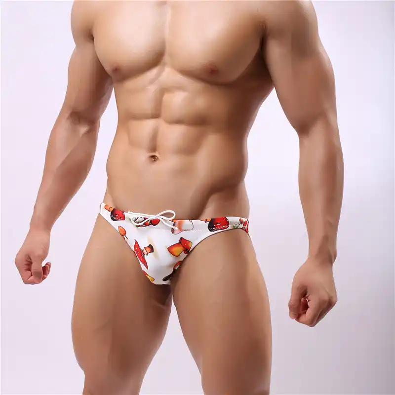 SETA de dibujos animados para hombre, bañadores Sexy ajustados de cintura  baja, traje de baño para hombre Gay, ropa de baño, Sunga 2019|Bodis| -  AliExpress