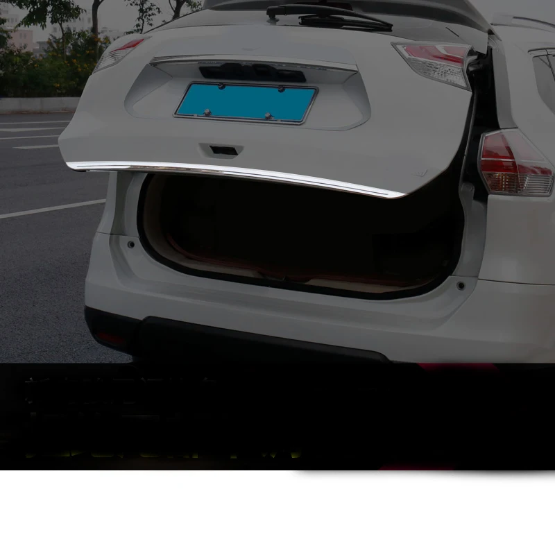 Stainless Rear Tailgate Door Trunk Lid Cover for Nissan Rogue X-Trail T32 2017