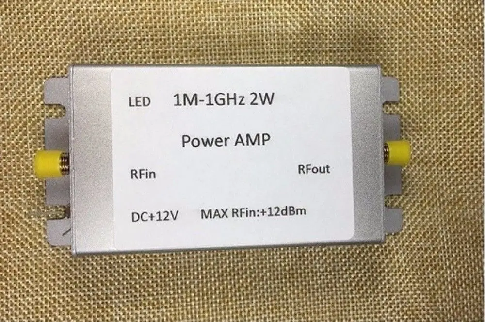 2W 1M 1000MHz 12v 2W HF FM VHF UHF broadband RF power amplifier module