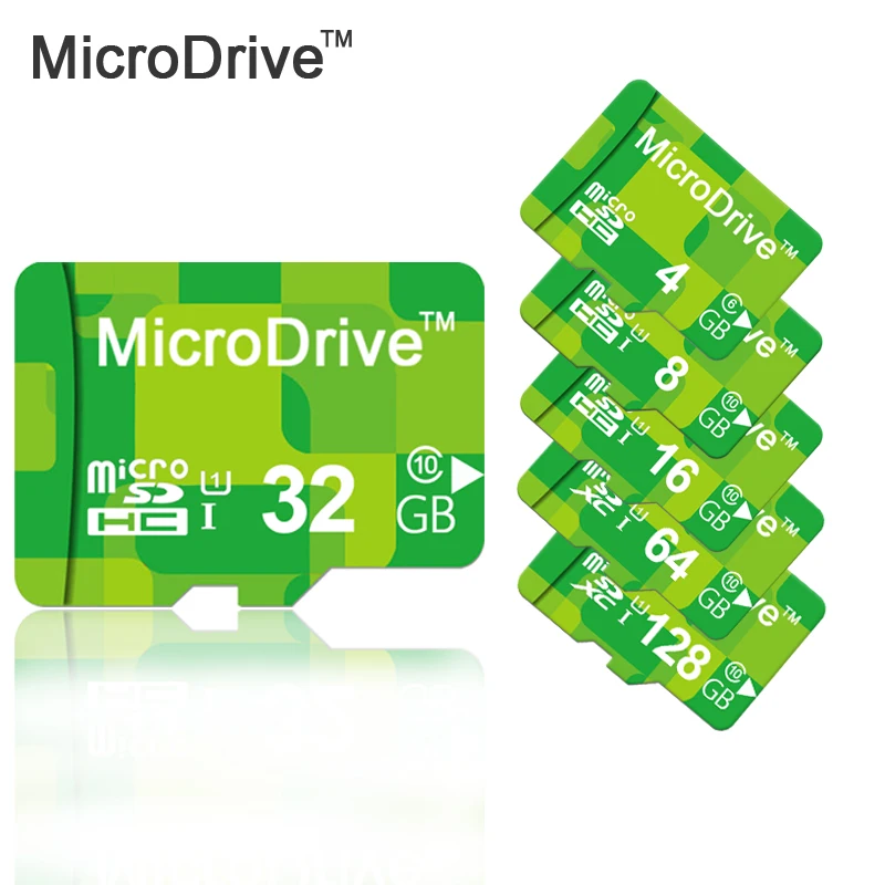 Real capacity Green Micro SD card memory cards 8GB/16GB/32GB/64GB class