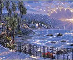 

MaHuaf-W034 Around the World London painting coloring by numbers on canvas wall pictures for living room home decor