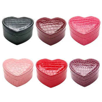 

Heart Wedding Flannel Earrings Ring Box Jewelry Display Case Gift boxes Amazing