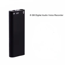 Цифровой диктофон 8 ГБ USB флэш-накопитель Многофункциональный перезаряжаемый мини аудио записывающее устройство с MP3-плеером диктофон