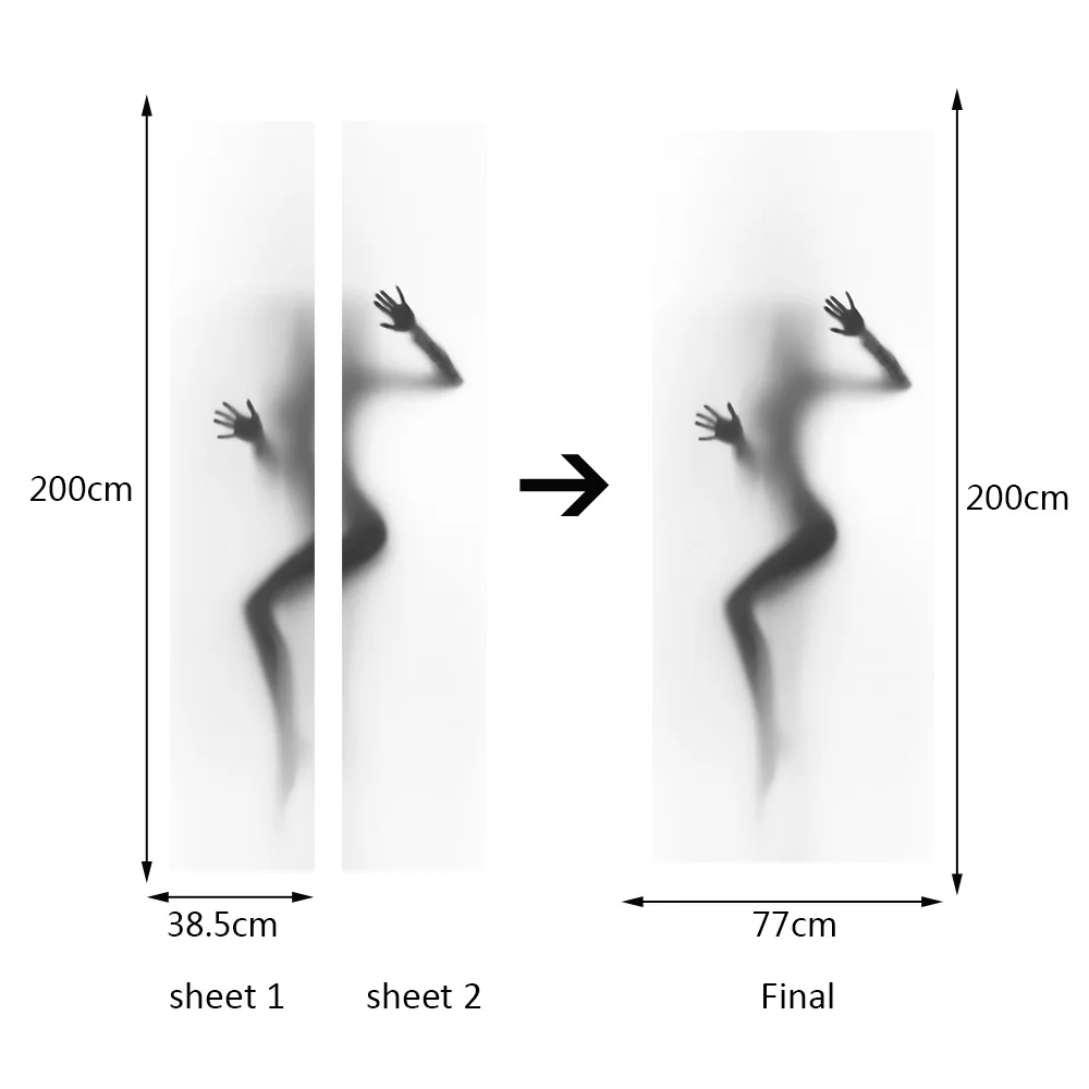 Горячая сексуальная девушка Ванная Дверь наклейка s съемный ПВХ 3D дверь Настенная Наклейка Водонепроницаемый спальня настенный Декор для двери украшения