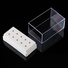 Держатель сверла для ногтей держатель 10 отверстий для ногтей сверло Органайзер оборудование для дизайна ногтей Шлифовальная головка инструмент для маникюра