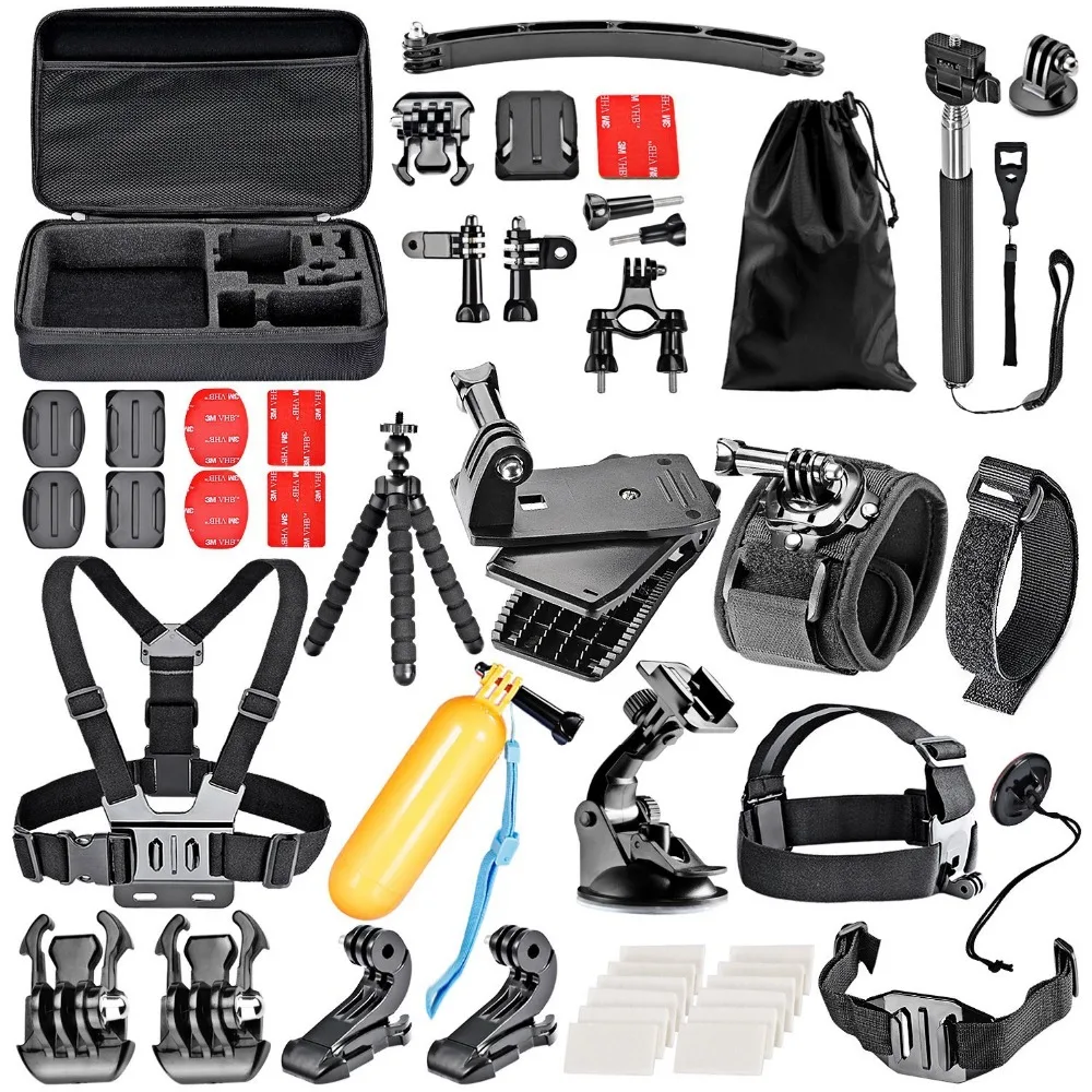 50 In 1 Sport Accessory Kit for GoPro Hero4 Session Hero1 2 3 3+ 4