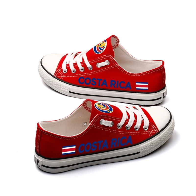 Zapatillas Chaussures À Impression Rica Fans Plat De Personnalisée T Hommes Tenis Costa Deportivas diu31r Low Lacets Top Costaricien Espadrilles Toile Adulte dwCT5qYnIx