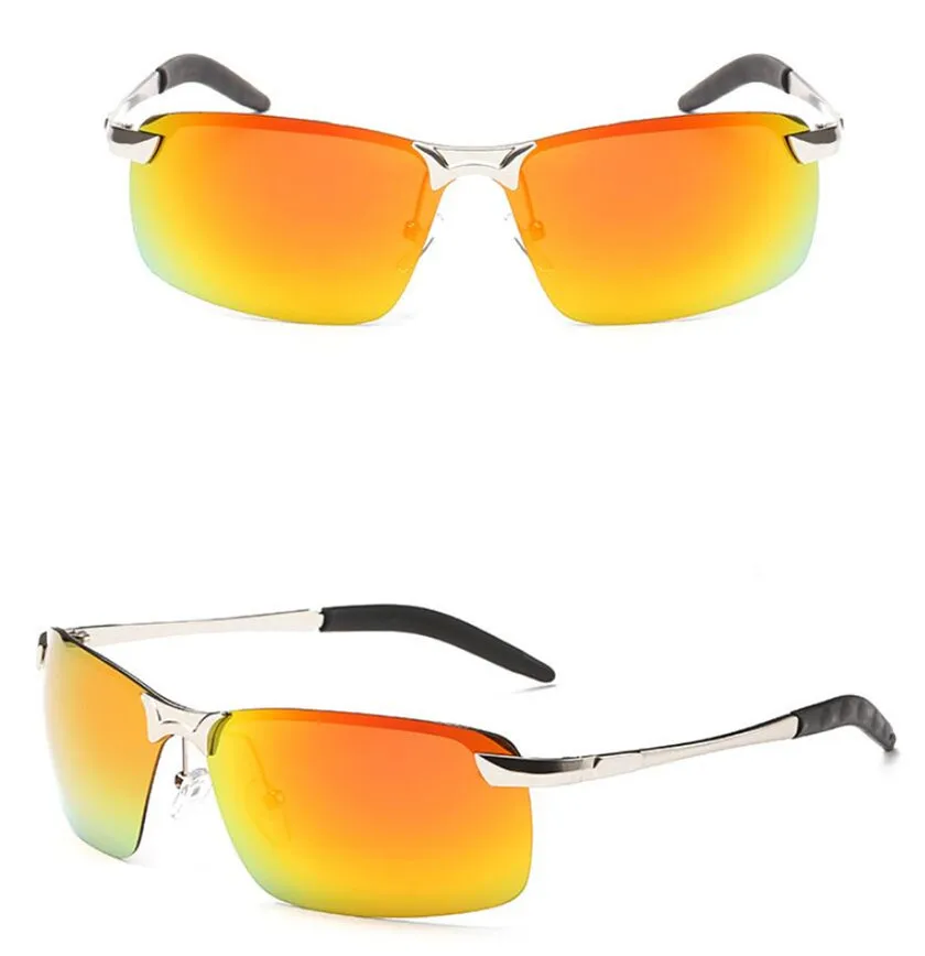 Высококачественные Модные прямоугольные поляризованные мужские солнцезащитные очки для вождения, фирменный дизайн, мужские солнцезащитные очки Uv400 Oculos De Sol Masculino