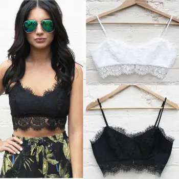 

2018 New Fashion Hot Sexy Charming Women Summer Strap V Neck Lace Tops Sleeveless Casual Tank Vest