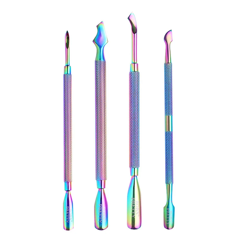 

BORN PRETTY 1Pc Dual-ended Cuticle Pusher Remover Stainless Steel Cuticle Manicure Nail Art Tools
