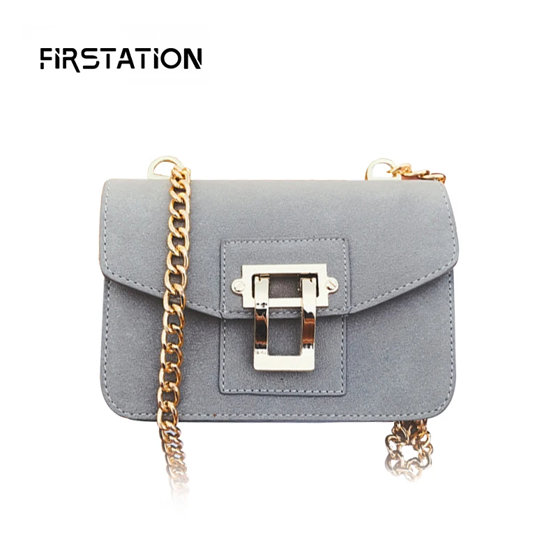 

Spring Summer Women Crossbody Bags Small Ladies Shoulder Bags Solid Color Polish Female Messenger Clutch Bags Chain Obag Wm0543