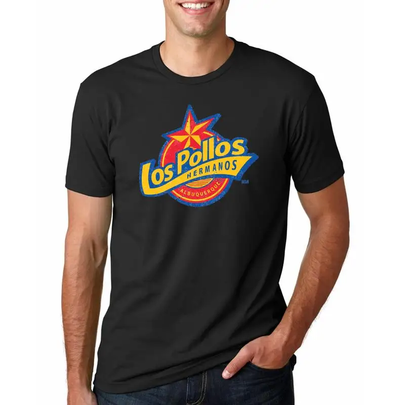 Los Pollos Hermanos 2018 New Arrival Summer Style Men Short Sleeve Shirt Male Cotton Casual T Shirts Boys | Мужская одежда