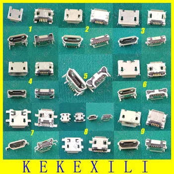 

9 Models 90pcs/lot Micro USB jack socket female USB 2.0 connector Micro &Mini USB jack