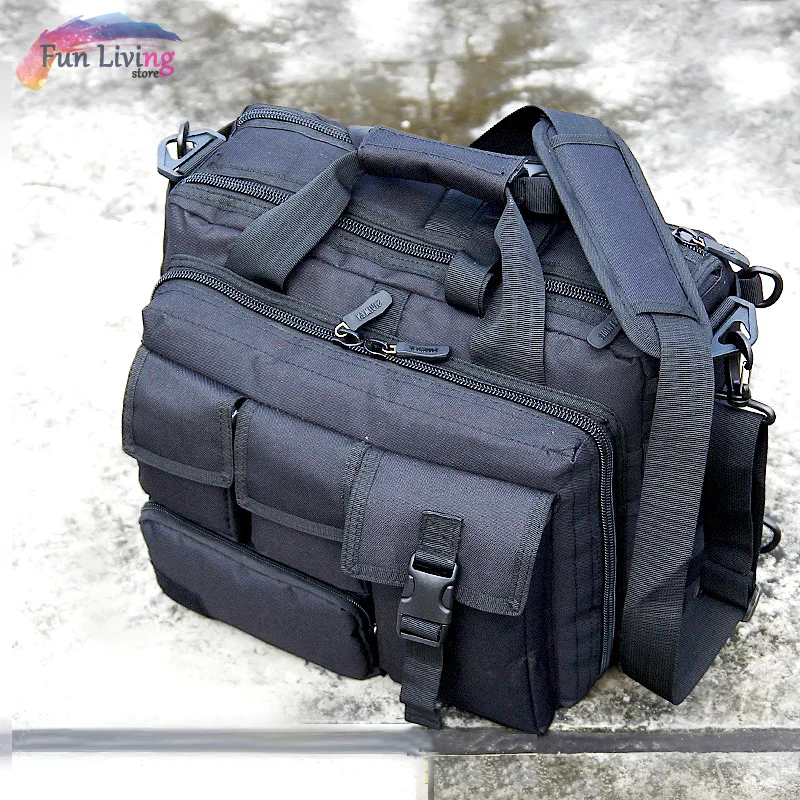 Tactical Briefcase, Tactical Computer Bag 14.1 inch/15.6 in Men's Military Laptop Messenger Multifunction Briefcase for Men,Computer Shoulder Handbags