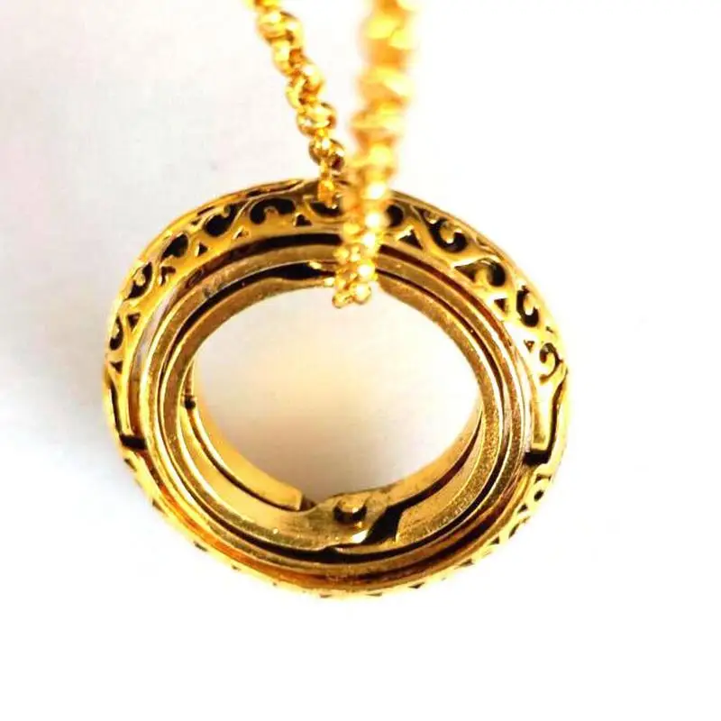 

Silver/Golden Color Astronomical Ball Necklace Size 7/8 Faded Effect Retro 16th Century Germany Luckyfine Astronomical Necklace