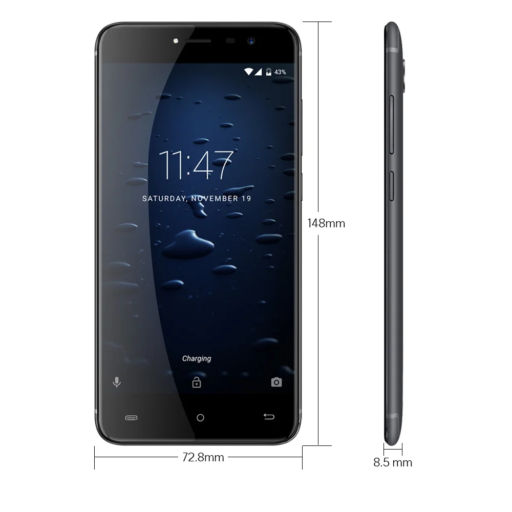 Cubot Note Plus смартфон MT6737T Quad Core Тип C Android 7 0 телефон 5 2 &quotFHD Дисплей 4G LTE 16MP Камера 3 ГБ +