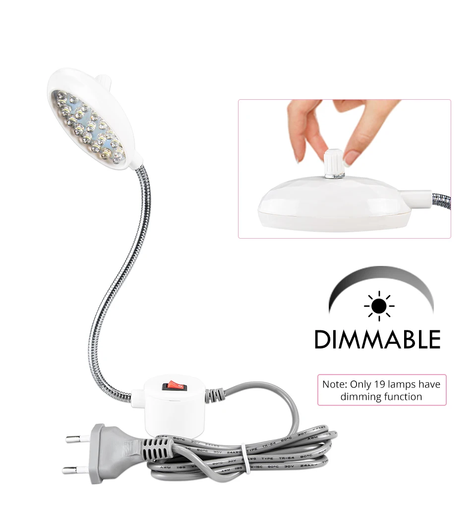Portable Sewing Machine LED Light Magnetic Mounting Base Gooseneck Lamp for All Sewing Machine  (7)