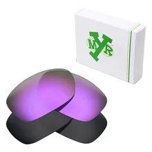 2 пары Mryok поляризованные Сменные линзы для солнцезащитных очков-oxley Ten невидимые черные и плазменные фиолетовые