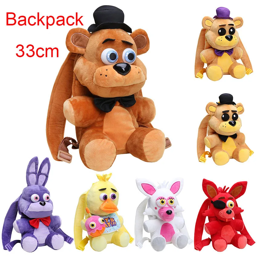 Рюкзак FNAF Five Nights At Freddy's 7 шт./лот 33 см|plush backpack|backpack plushfnaf toys |