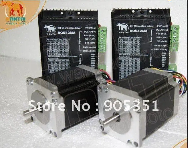 

High powerful CNC Mill Nema23 Stepper Motor 287OZ-In .1.0A Control Kit New