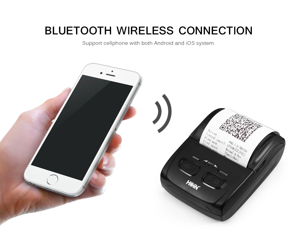 

ZJ-5807 58mm Thermal Printer Bluetooth USB Portable Mobile Receipt Ticket Printing Machine Device For Supermarket Restaurant