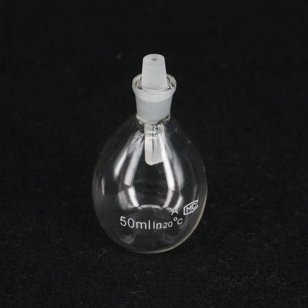 

50ml Glass Specific Gravity Bottle Pycnometer Class A Science Labware Medical