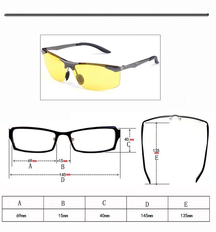Мужские солнцезащитные очки, поляризационные для безопасности, очки для ночного вождения, женские желтые линзы, очки для ночного видения, очки для вождения, антибликовые