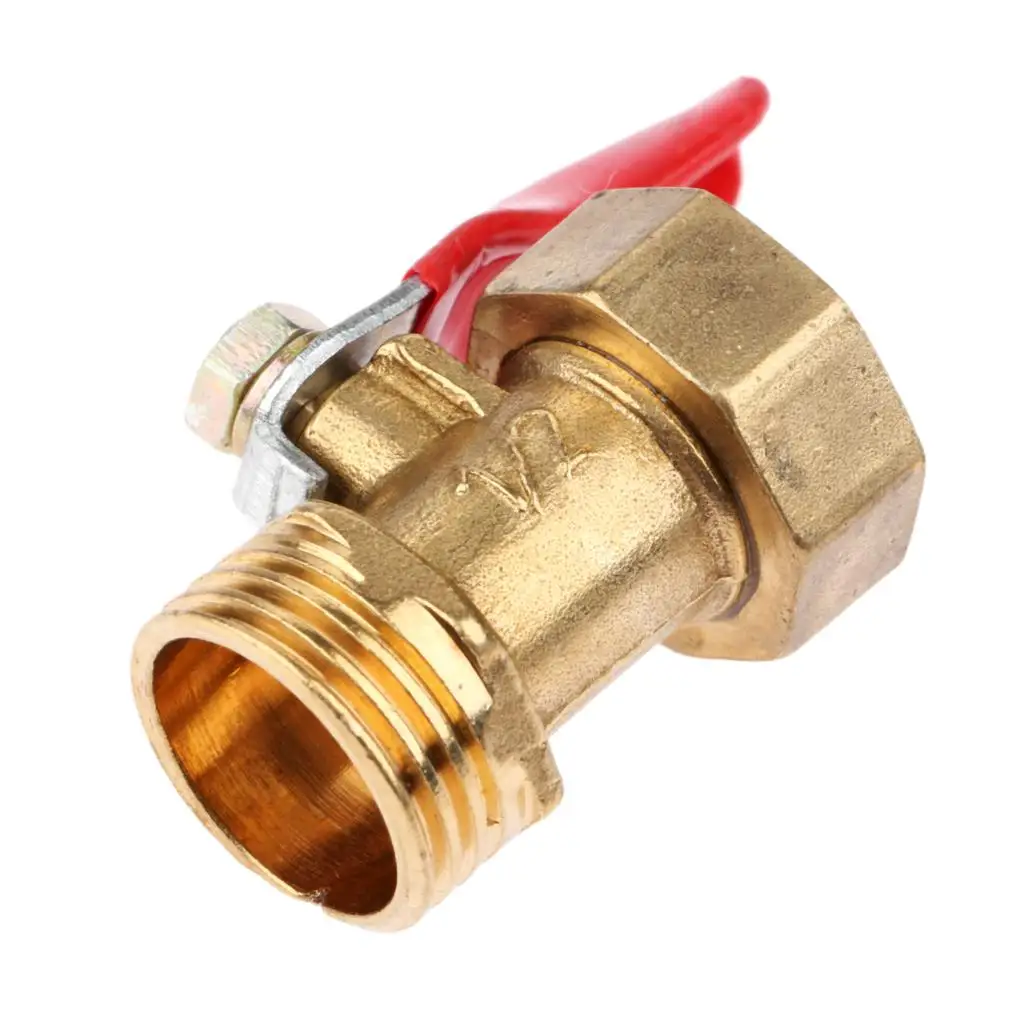 Brass Ball Valve 1/8" 1/4'' 3/8'' 1/2'' Female to Male Thread Ball Valve Connector Joint Copper Pipe Fitting Coupler Adapter