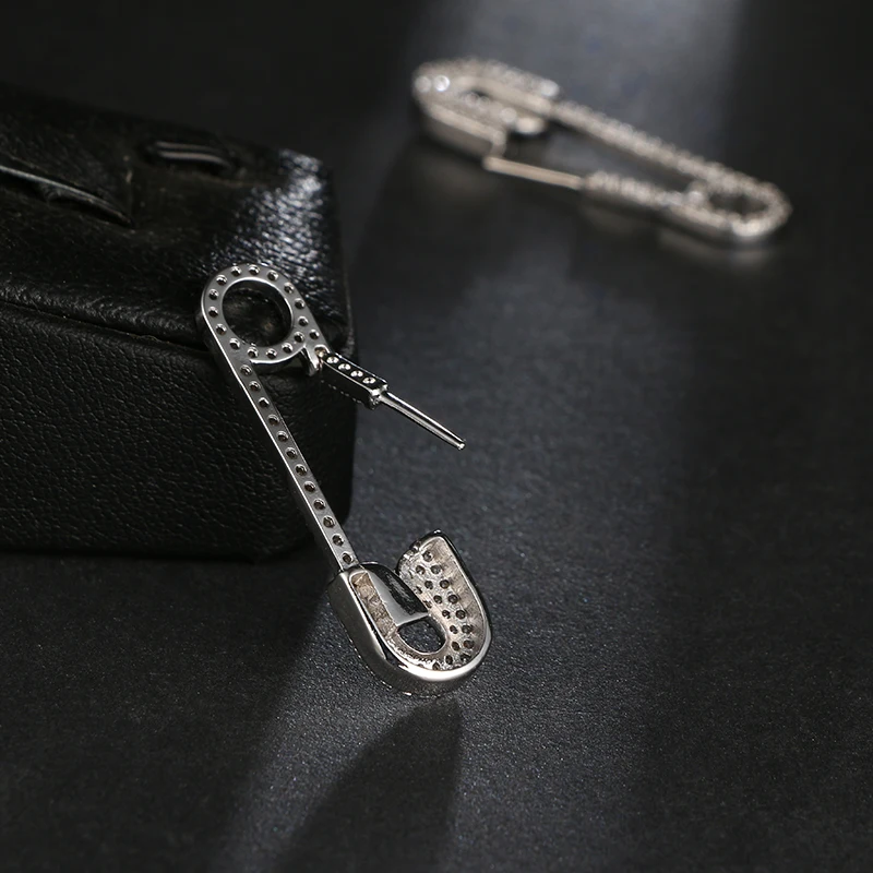 HIBRIDE Classic Women Wedding Hoop Earrings Brincos AAA Cubic Zircon Micro Pave Gold Color boucle d'oreille femme E-391 - Image 3