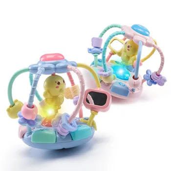 

Baby Silicone Cartoon Rattles Training Toys Kids Safety for Infant Teething