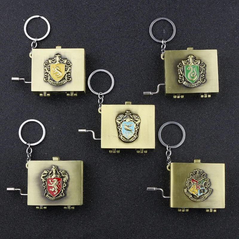 

Action Figures Harri Potter Hand Engraved Wooden Music Box Hand Crank Theme Carved Music Box Christmas Gift Toys For Children
